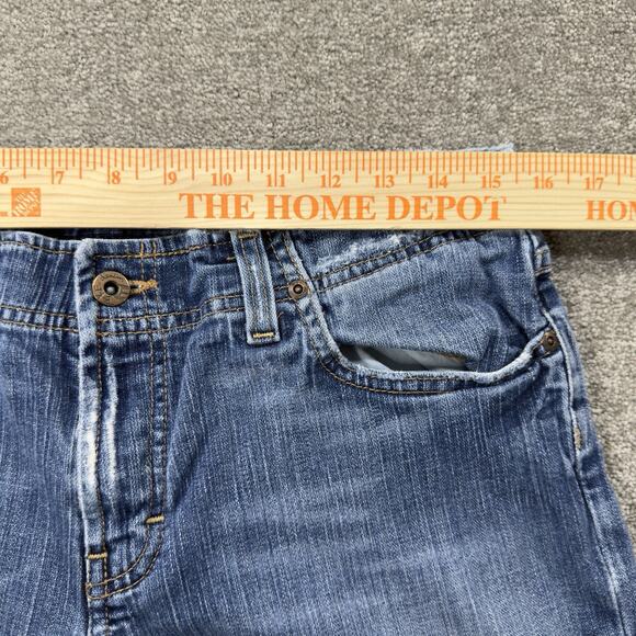 BKE Wendi Stretch Bootcut Medium Wash Denim Jeans Womens 31x31.5 Distressed Y2K - Picture 3 of 12